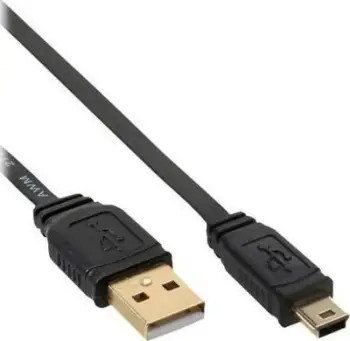Kabllo USB InLine (31820F), USB-A në miniUSB, 2 m, e zezë