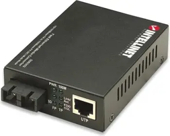 Konvertuesi Intellinet Media RJ45 në SC, i zi