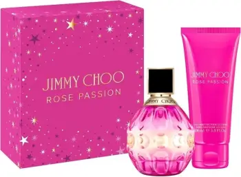 Set Eau de Parfum dhe balsam trupi për femra Jimmy Choo Rose Passion 60ml + 100ml