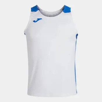 Fanellë pa mëngë për meshkuj dhe fëmijë Joma Record II, blu dhe e bardhë