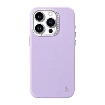 Mbështjellës Joyroom PN-15F2 për iPhone 15 Pro, vjollcë, me kristale