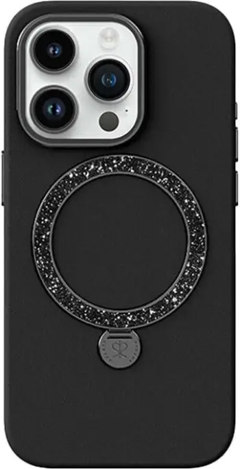Mbështjellës Joyroom PN-15L2 Dancing Circle për iPhone 15 Pro, i zi