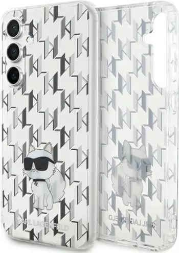 Mbështjellës Karl Lagerfeld Monogram Choupette për Samsung Galaxy S23 FE, Transparent