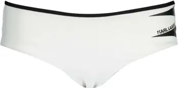 Bikine të poshtme për femra KARL LAGERFELD BEACHWEAR, të bardha