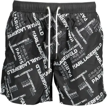 Të poshtme noti për meshkuj KARL LAGERFELD BEACHWEAR medium sea boxer, të zeza