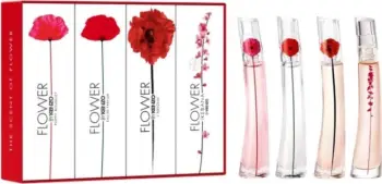 Set Eau de Parfum Kenzo Ladies Flower, Poppy Bouquet + Flower + Flower L'absolue + Flower Ikebana, 4 x 4 ml