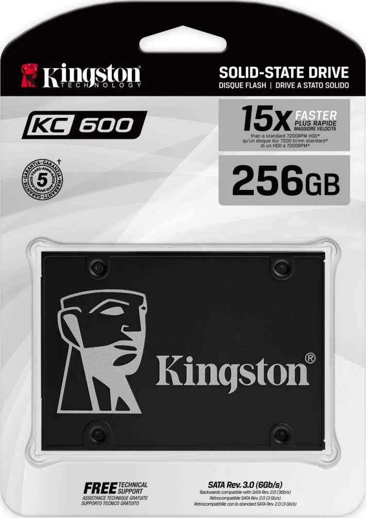 Disk SSD Kingston KC600, 256GB, 2.5" SATA III - 4
