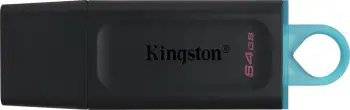 USB Kingston DataTraveler Exodia 64GB, 2 copë, Zi/Kaltër