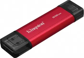 SSD portabël Kingston Dual, 512GB, USB 3.2 Gen 2, gri metalik