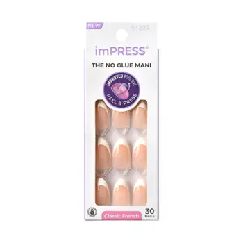 Thonj artificialë KISS ImPRESS Nails, 30 copë