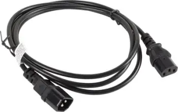 Kabllo rryme Lanberg IEC 320 C13, 1.8m, e zezë