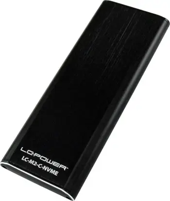Kasë LC-Power LC-M2-C-NVME për SSD M.2 NVMe, USB Type-C, e zezë