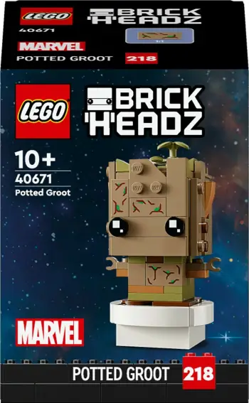 Set ndërtimi LEGO 40671, BrickHeadz, Potted Groot, shumëngjyrësh