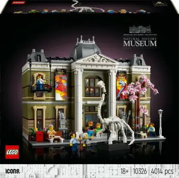 Set ndërtimi LEGO Natural History Museum, 4014 pjesë, për të rritur, plastikë, shumëngjyrësh