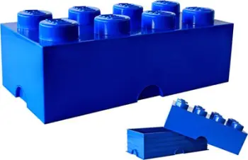 Blloqe të mëdha LEGO: Room Copenhagen Storage (RC40041731), 8 pjesë, të kaltra