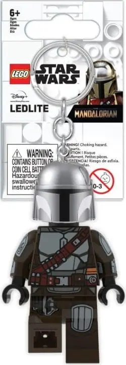 Varëse çelësash LEGO Star Wars KE187, me figurë The Mandalorian Season 2, me dritë LED