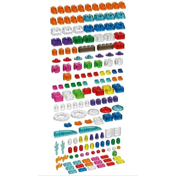 Lodër lego® Classic Creative Transparent Bricks - 11