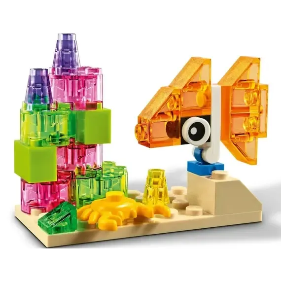 Lodër lego® Classic Creative Transparent Bricks - 15