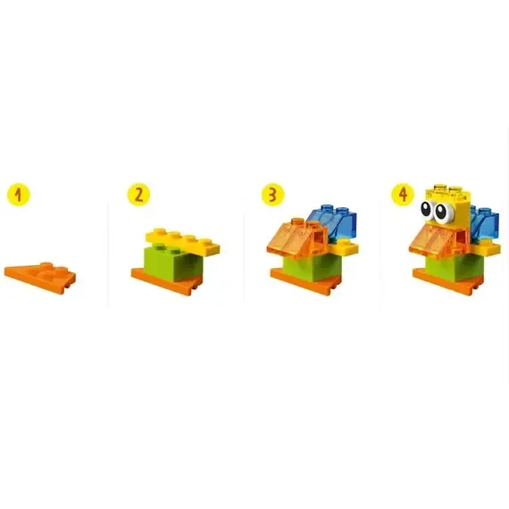 Lodër lego® Classic Creative Transparent Bricks - 4