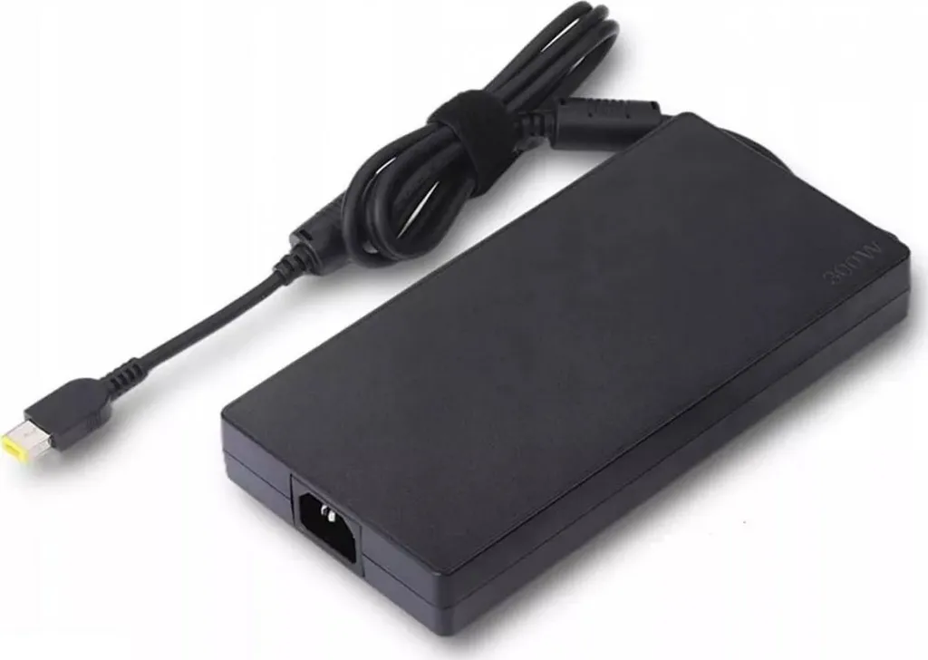 Karikues për laptop Lenovo 300W, 20V, i zi - 1