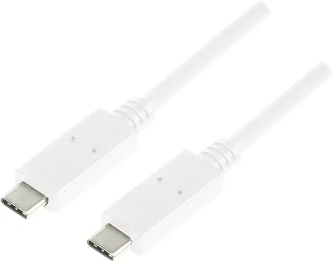 Kabllo karikuese LogiLink, USB-C, 0.5m, i bardhë - 1