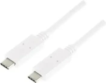 Kabllo karikuese LogiLink, USB-C, 0.5m, i bardhë
