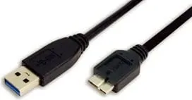 Kabllo USB 3.0 LogiLink 1m, A në Micro-B, e zezë - 1
