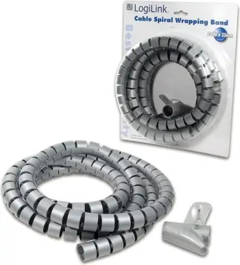 Organizues Kabllash LogiLink KAB0013, Spirale, Argjendtë