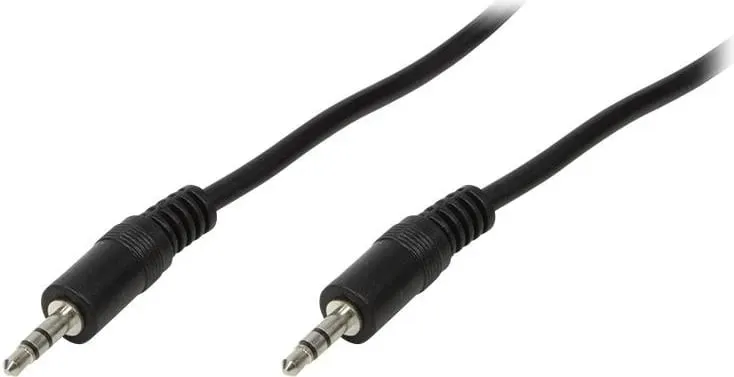 Kabllo miniJack LogiLink, 2.0m, e zezë - 1