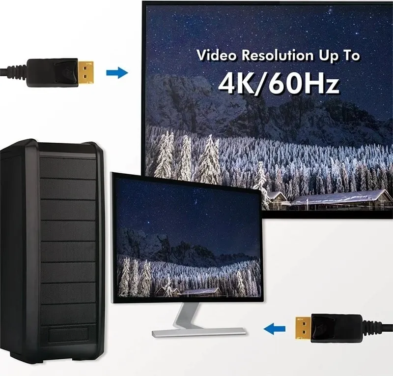 Kabllo DisplayPort LogiLink, 1.0m, e zezë - 3