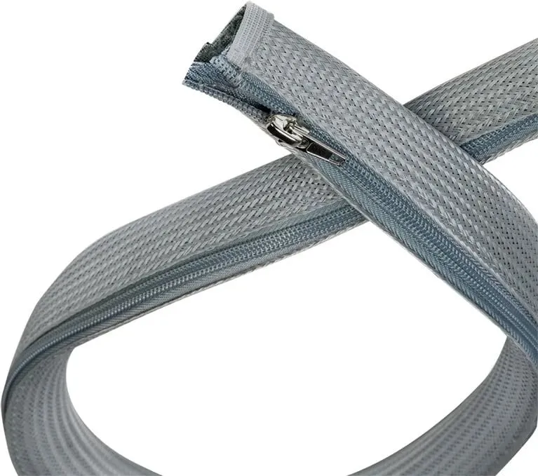Shirit elastik për organizimin e kabllove LogiLink, 2.0m x 50mm, gri - 2