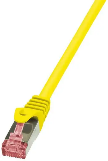 Kabllo patchcord LogiLink Cat.6, S/FTP, PIMF, 0.5m, e verdhë
