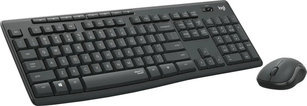 Set tastierë dhe maus Logitech MK295 Silent Wireless Combo, AZERTY, wireless, e zezë - 4