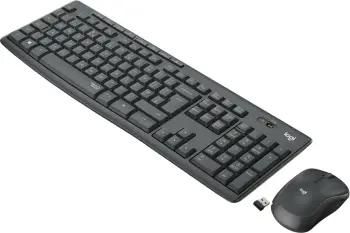Set tastierë dhe maus Logitech MK295 Silent Wireless Combo, AZERTY, wireless, e zezë