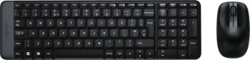 Komplet tastierë dhe maus Logitech MK220, wireless, USB, i zi