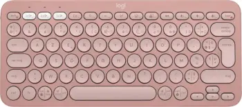 Tastierë mini Logitech Pebble Keys 2 K380s, wireless, Bluetooth, AZERTY, rozë