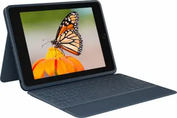 Mbështjellës tastierë Logitech Rugged Combo 3, për iPad (7, 8, 9 gjeneratë), QWERTZ, ngjyrë kaltër