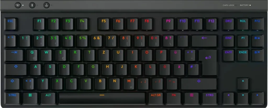 Tastierë Logitech G515 LIGHTSPEED TKL, Wired & Wireless, RGB LED, QWERTZ, E zezë - 1