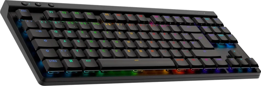 Tastierë Logitech G515 LIGHTSPEED TKL, Wired & Wireless, RGB LED, QWERTZ, E zezë - 2