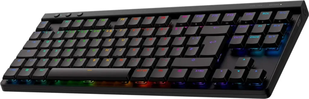 Tastierë Logitech G515 LIGHTSPEED TKL, Wired & Wireless, RGB LED, QWERTZ, E zezë - 3