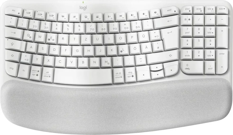 Tastierë ergonomike Logitech Wave Keys wireless, OFFWHITE - 1