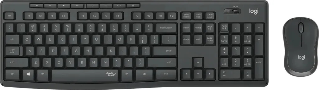 Set tastierë dhe maus Logitech MK295 Silent Wireless, QWERTY, Graphite - 1