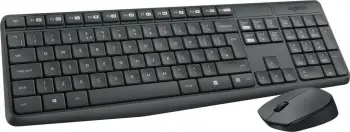 Set tastierë dhe maus Logitech MK235, wireless, full-size, gri