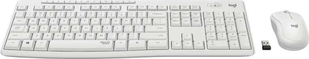 Set tastierë dhe maus Logitech MK295 Silent Wireless Combo, AZERTY, wireless, e bardhë - 2