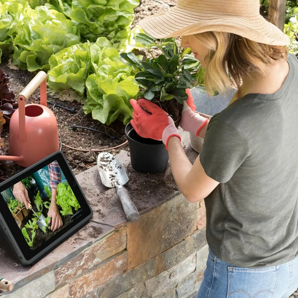 Mbështjellës me tastierë Logitech Rugged Folio për iPad 7/8, AZERTY, grafit - 4