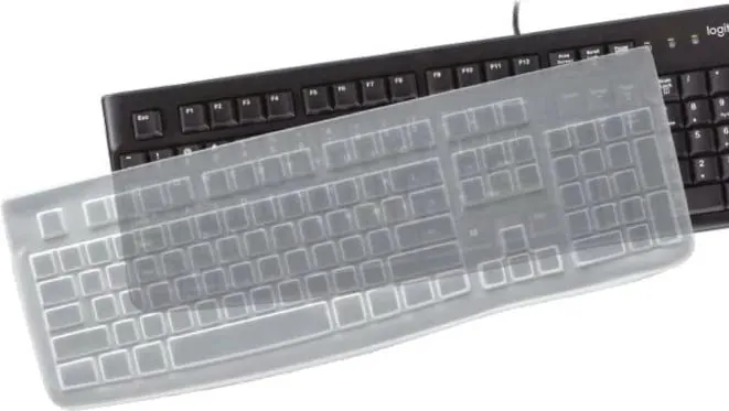 Mbështjellës tastiere Logitech K120, silikon, transparent - 1