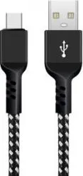 Kabllo Maclean USB-A - USB-C, 1m, e zezë - 1