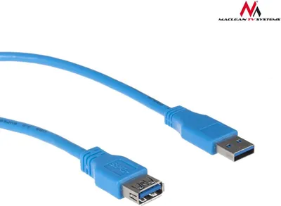 Kabllo Maclean (MCTV-585) USB-A - USB-A, 3m, e kaltër - 1