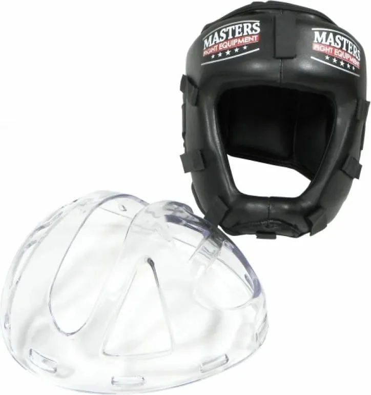 Helmetë për boksim Masters, unisex, e zezë - 2
