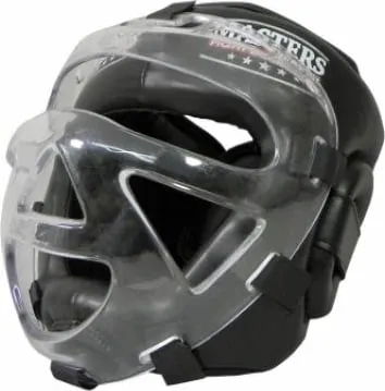 Helmetë për boksim Masters, unisex, e zezë - 3